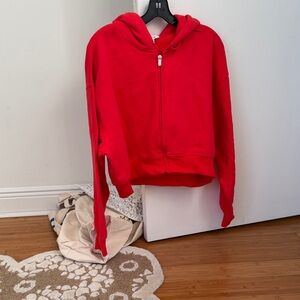 Red Zip-Up Hoodie NWT